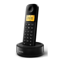 Téléphone Sans Fil - PHILIPS - D1601B/01 - 16 - 300 mAh - Noir