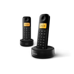 Philips D1602B Téléphone DECT Identification de l'appelant Noir