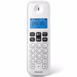 Philips D1611W/34 téléphone Téléphone DECT Identification de l'appelant Blanc