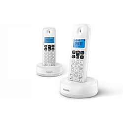 Philips D1612W/34 téléphone Téléphone DECT Identification de l'appelant Blanc