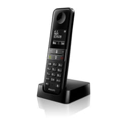 Philips D4701B Téléphone DECT Identification de l'appelant Noir