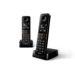 Philips D4702B/34 téléphone Téléphone DECT Identification de l'appelant Noir