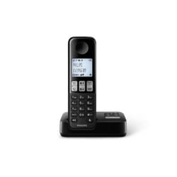 Philips D2551B Téléphone DECT Identification de l'appelant Noir