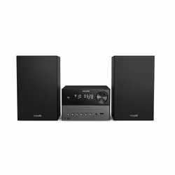 Philips TAM3505/12, Système micro audio domestique, Noir, Gris, 18 W, 7,62 cm, DAB, DAB+, FM, Analogique et numérique