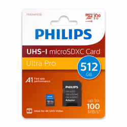 Philips FM51MP65B/00 mémoire flash 512 Go MicroSDHC UHS-I Classe 10 - Vue supplémentaire 2