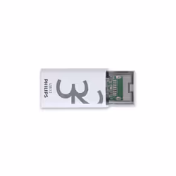 Philips Click, 32 Go, USB Type-C, 3.2 Gen 1 (3.1 Gen 1), 120 Mo/s, Casquette, Transparent, Blanc