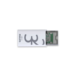 Philips Click lecteur USB flash 32 Go USB Type-C 3.2 Gen 1 (3.1 Gen 1) Transparent, Blanc