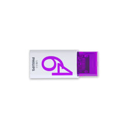 Philips Click lecteur USB flash 64 Go USB Type-C 3.2 Gen 1 (3.1 Gen 1) Violet, Blanc