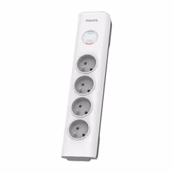Philips SPN7040WA/60, 600 J, 4 sortie(s) CA, 3680 W, 16 A, Blanc, 2 m