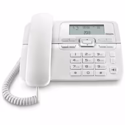Philips Téléphone fixe M20W/00 Blanc Noir