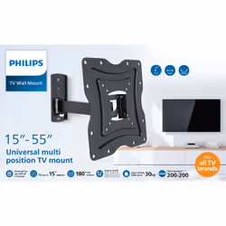 Philips Support mural articulé pour écrans plats de 15’’ à 55’’