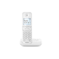 Téléphone sans fil Philips fixe avec répondeur D2751W Solo Blanc
