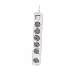 Philips CHP2164W/62, Commutable, Blanc, 6 sortie(s) CA, Type F, Énergie, 1,5 m