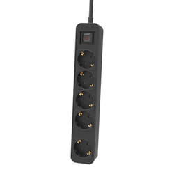 Philips CHP2154B/10 multiprise 1,5 m 5 sortie(s) CA Intérieure Noir