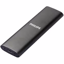 SSD Externe - PHILIPS - 500 Go - Ultra Fin - Vitesse de Lecture 540 Mo/s - USB-C