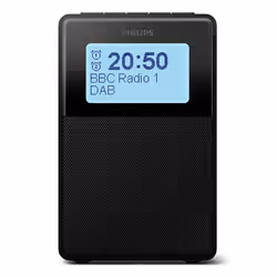Philips TAR5100/10, Réveil numérique, Noir, 12/24h, DAB, DAB+, FM, AAC, SBC, IPX4