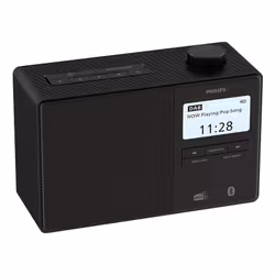 Philips TAR5600/00, Horloge, Numérique, DAB+, FM, 10 W, AAC, SBC, 7,62 cm (3")