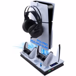 Tolesum Support de Refroidissement pour PS5 / PS5 Slim /PS5 Pro - Blanc