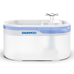 Daewoo D-WF116 gamelle et abreuvoir pour chiens et chats Acrylonitrile-Butadiène-Styrène (ABS), Silicone Bleu, Blanc Universel Fontaine à eau automatique pour animaux de compagnie
