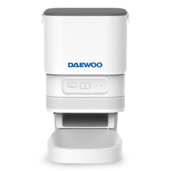 Daewoo D-PF13 gamelle et abreuvoir pour chiens et chats Acrylonitrile-Butadiène-Styrène (ABS) Gris, Blanc Universel Distributeur automatique pour animaux de compagnie