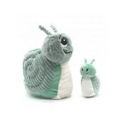 Ptipotos - Escargot Maman bebe menthe - LES DÉGLINGOS - PELUCHES/Doudous - Vert