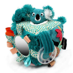 Cube déveil - LES DÉGLINGOS - Berlingos le koala - Bleu - Miroir & papier bruissant - Rembourrage polyester recyclé