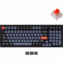 Clavier sans fil - Keychron - K4 PRO QMK RGB - Switches Rouge - Rétroéclairé - Compact et élégant