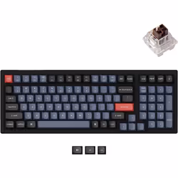 Clavier - Keychron - K4 PRO - Sans fil - Rétroéclairage RGB - Switchs marron