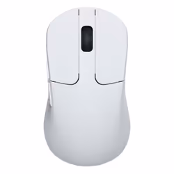 Keychron M3M-A5, Droitier, RF Wireless + Bluetooth + USB Type-C, 26000 DPI, Blanc