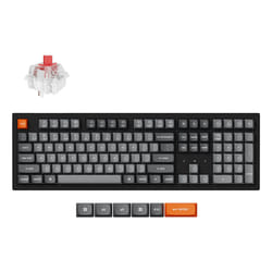 Keychron K10 Max QMK clavier Universel USB + RF Wireless + Bluetooth Noir