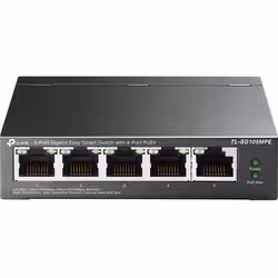 TP-Link TL-SG105MPE commutateur réseau L2 Gigabit Ethernet (10/100/1000) Connexion Ethernet, supportant l'alimentation via ce port (PoE) Noir
