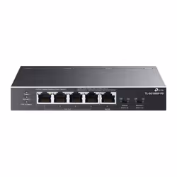 TP-Link TL-SG1005P-PD, Gigabit Ethernet (10/100/1000), Connexion Ethernet, supportant l'alimentation via ce port (PoE), Monta ...