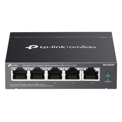 TP-Link Omada DS105GP commutateur réseau Non-géré Gigabit Ethernet (10/100/1000) Connexion Ethernet, supportant l'alimentation via ce port (PoE) Noir