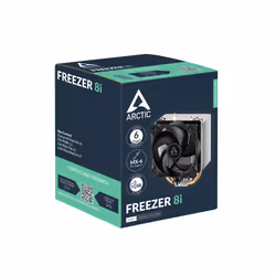 ARCTIC Freezer 8i Processeur Refroidisseur d'air 10 cm Aluminium, Noir - Vue supplémentaire 6