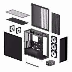ARCTIC Xtender (Mirror Black) Midi Tower Noir - Vue supplémentaire 8