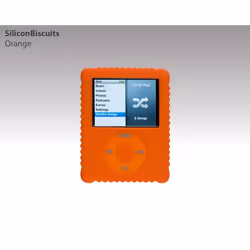 Switcheasy SiliconBiscuits, Orange, iPod Nano G3, Polycarbonate
