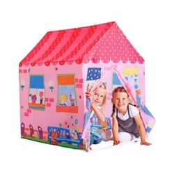 Tente de jeu - FIVE STARS - Maison de jeu rose - Tissu - Montage facile - Pour filles