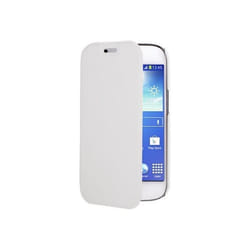 Etui folio slim - Swiss Charger - Galaxy Ace 4 - Simili cuir - Blanc - Souple