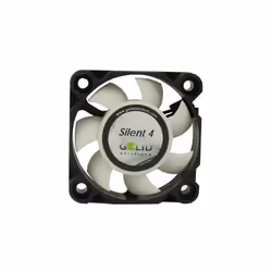 Gelid Solutions Silent 4, Ventilateur, 4 cm, 4200 tr/min, 18,9 dB, 7,65 cfm, Noir, Blanc