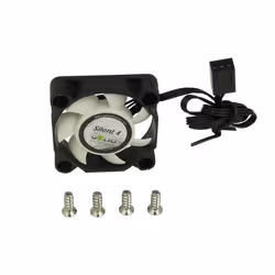 Gelid Solutions Silent 4 Boitier PC Ventilateur 4 cm Noir, Blanc