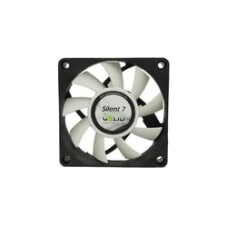 Gelid Solutions Silent 7 Boitier PC Ventilateur 7 cm Noir, Blanc