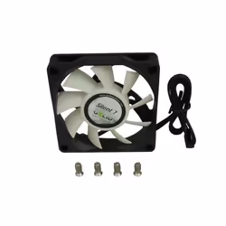 Gelid Solutions Silent 7 Boitier PC Ventilateur 7 cm Noir, Blanc