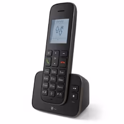Telekom Sinus A 207, Téléphone DECT, Combiné sans fil, 150 entrées, Identification de l'appelant, Noir
