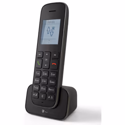 Telekom Sinus 207 Pack, Téléphone DECT, Combiné sans fil, 150 entrées, Identification de l'appelant, Noir