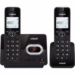 VTech CS2051 Téléphone sans Fil avec répondeur et 2 combinésMode ECO+téléphone Seniortéléphone FixeBlocage dappelFonction M