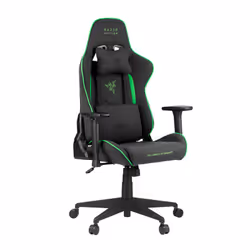 Razer Tarok Pro X, Siège de jeu sur PC, Siège rembourré, Dossier rembourré, Métal, Vert, Gris, Vert, Gris