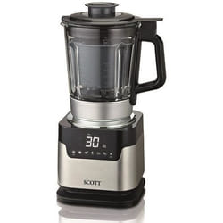 Blender chauffant - SCOTT - 21105 - Noir - 1.75 L - 1500 Watt - Fonction cuisson à la vapeur - Mixeur/cuiseur