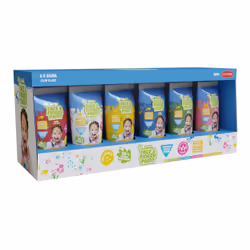 GOODMARK Natural Face & Finger Paint, Bleu, Vert, Rose, Rouge, Blanc, Jaune, Non toxique, Lavable, 65 ml
