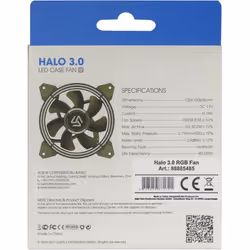 Inter-Tech Alseye Halo 3.0 Boitier PC Ventilateur 12 cm Noir