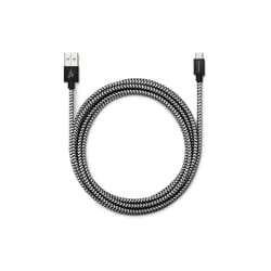 Usbepower FAB 250 - Micro USB câble USB 2,5 m USB 2.0 USB A Micro-USB A Noir, Blanc